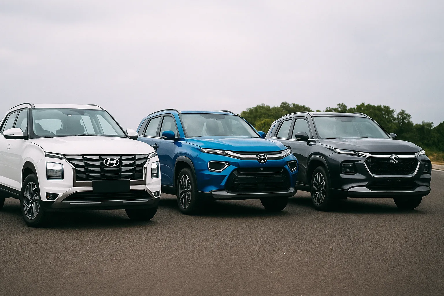 Hyundai Creta, Toyota Hyryder, and Maruti Grand Vitara Best-Selling Compact SUVs in July 2025