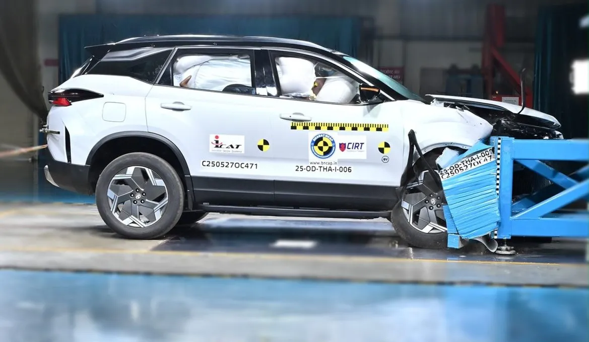 Tata Harrier EV Scores 5-star in BNCAP safety Rating