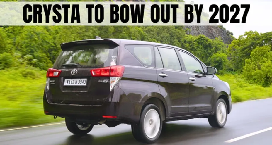 Toyota Innova Crysta to be Discontinued in 2027