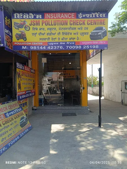 JSM POLLOUTION CHECK CENTRE INSURANCE