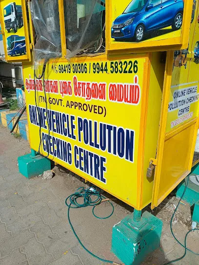 Kalaiselvi agency sri muneeswar vehicle pollution checking centre govt approved online emission pollution centre