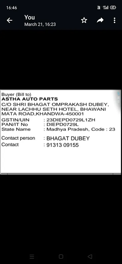 Aastha Auto Parts