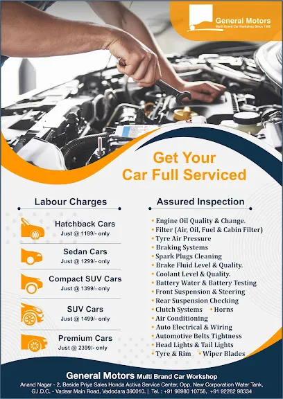 General Motors Multi Brand Car Workshop Makarpura - Car Repair & Service In Vadodara