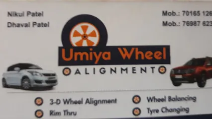 Umiya Wheel Alignment ,Tyres,.PUC & car washing.