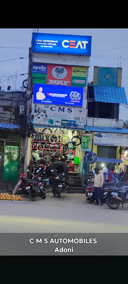CMS Tyre Showroom and 2 Wheeler AUTOMOBILES TYRES(MRF, CEAT Main Dealer , TVS) MULTI BRAND SHOWROOM