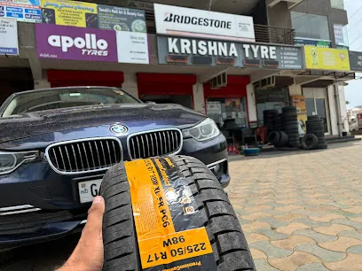 Krishna Tyre - Narol ( Tyre shop near me / wheel alignment near me - Bridgestone Tyre - Apollo Tyre - jk tyre