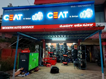 MORDERN AUTO SERVICE two wheeler repair & service main road shirva CEAT TYRE dealership