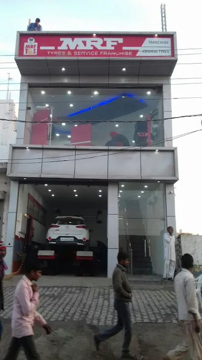 MRF tyre showroom