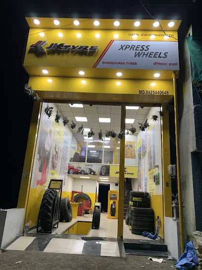 Shreenivasa Tyres JK Tyres Express wheels JK Tyres Brand shop and authorised Dealer
