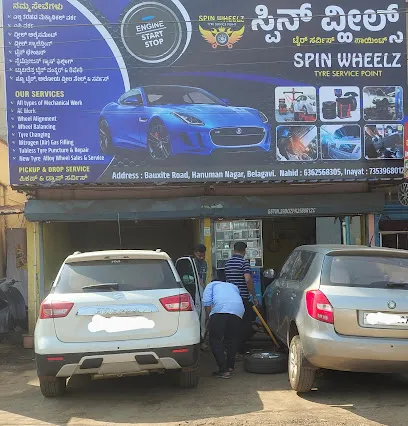 SPIN WHEELZ.WHEEL ALIGNMENT.WHEEL BALANCING.NITROGEN.TUBELSS PUNCTURE REPAIRE.SALES & SERVICE