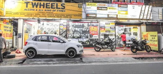 T WHEELS TYRE, 4D WHEEL ALIGNMENT AND ALLOYS