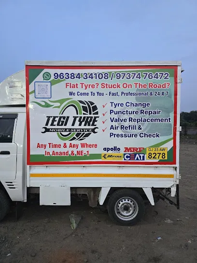 TEGI TYRE MOBILE SERVICE bhalej Road.near Samaroh. Chokdi.Anand.Guha....