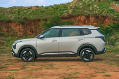 Kia Carens Clavis EV Side Profile View (Left)