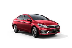 Ciaz Opulent Red With Black Roof Color