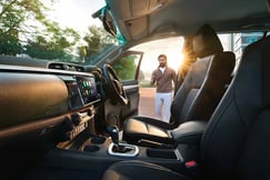 Toyota Hilux Door view of Driver seat